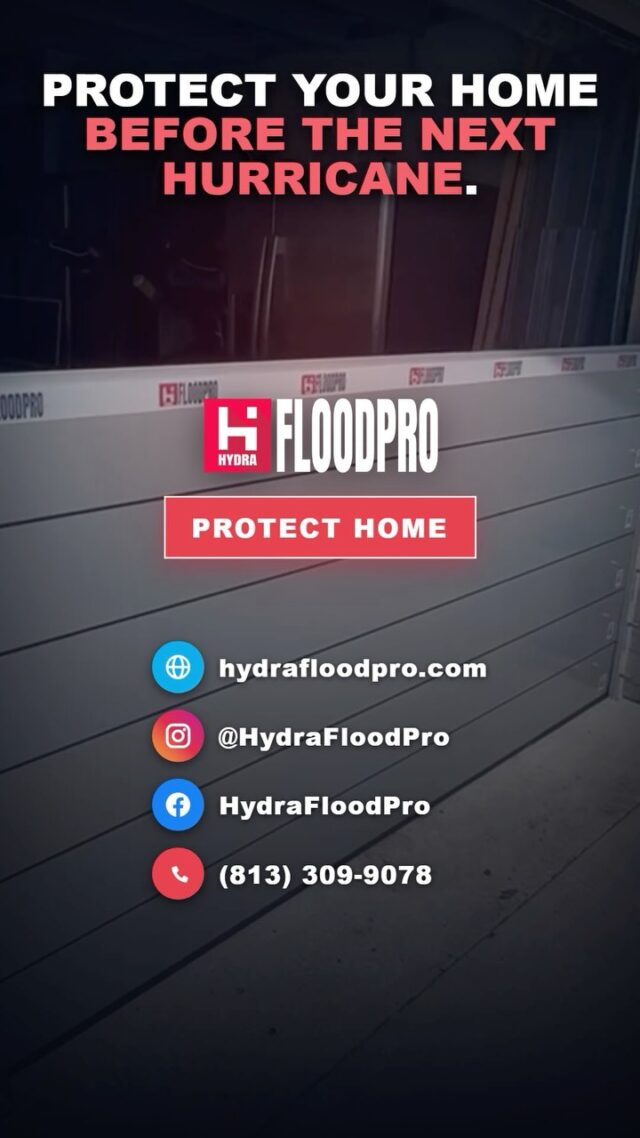 Every opening can become an entry point when floodwater begins to rise.

HydraFloodPro barriers are measured for each area of your property, helping protect doors, garages, sliding doors, and low windows. Each panel is clearly labeled for a faster and more organized setup before the storm arrives.

Prepare today, protect what matters tomorrow. Contact us to schedule your property evaluation.

#floodprotection #hurricanepreparedness #stormready #tampabayhomes #hydrafloodpro
